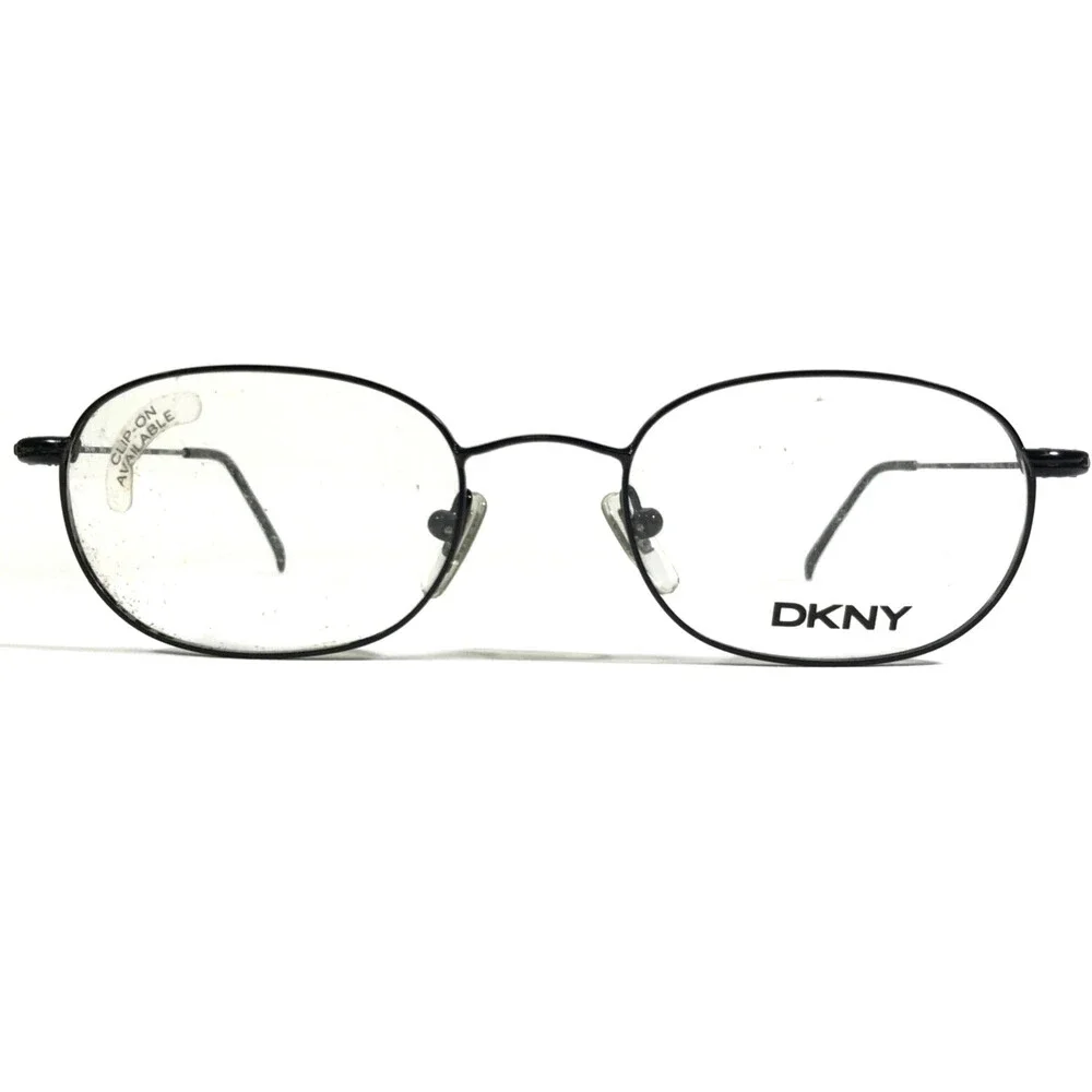 DKNY Eyeglasses Frames 6404 001 Black Round Oval Full Wire Rim 50-19-140